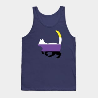 Pride Animals- Nonbinary Cat Tank Top